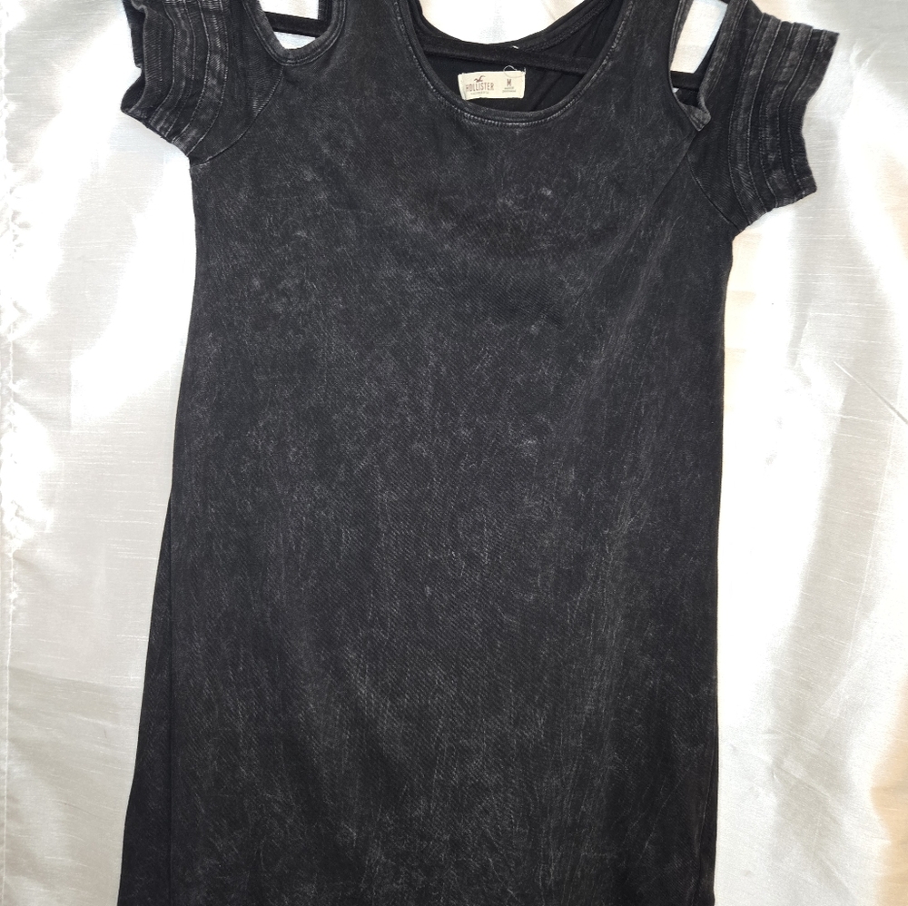Hollister Black Cutout Sleeve Dress